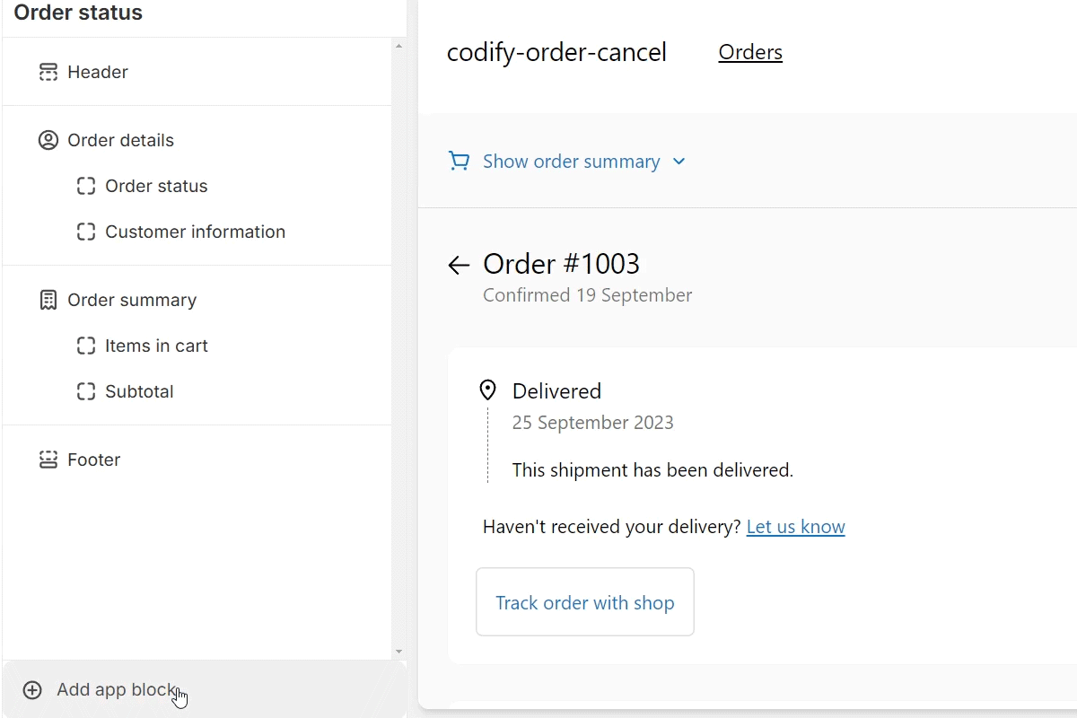 Add an extension to edit order from the new customer account page