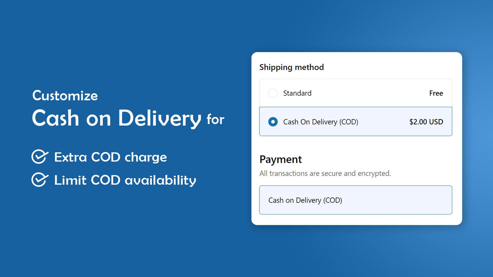 Codify ‑ Cash on Delivery